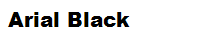 Arial Black